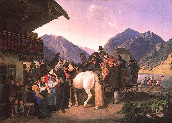 HESS, Heinrich Maria von Sankt Leonhardsfest in Fischhausen am Schliersee china oil painting image